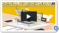 PDF-XChange Editor - Wie Sie ein PDF Dokument via Drag and Drop einfügen